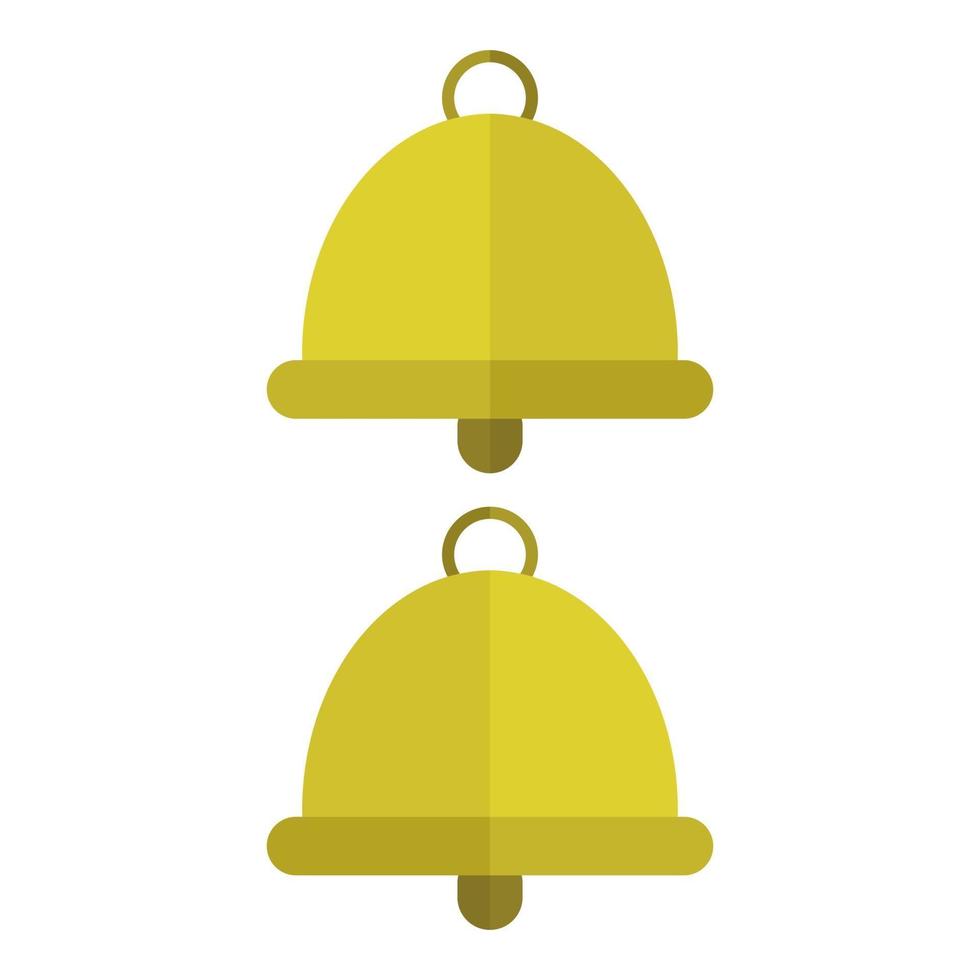 Bell Illustrated On White Background vector