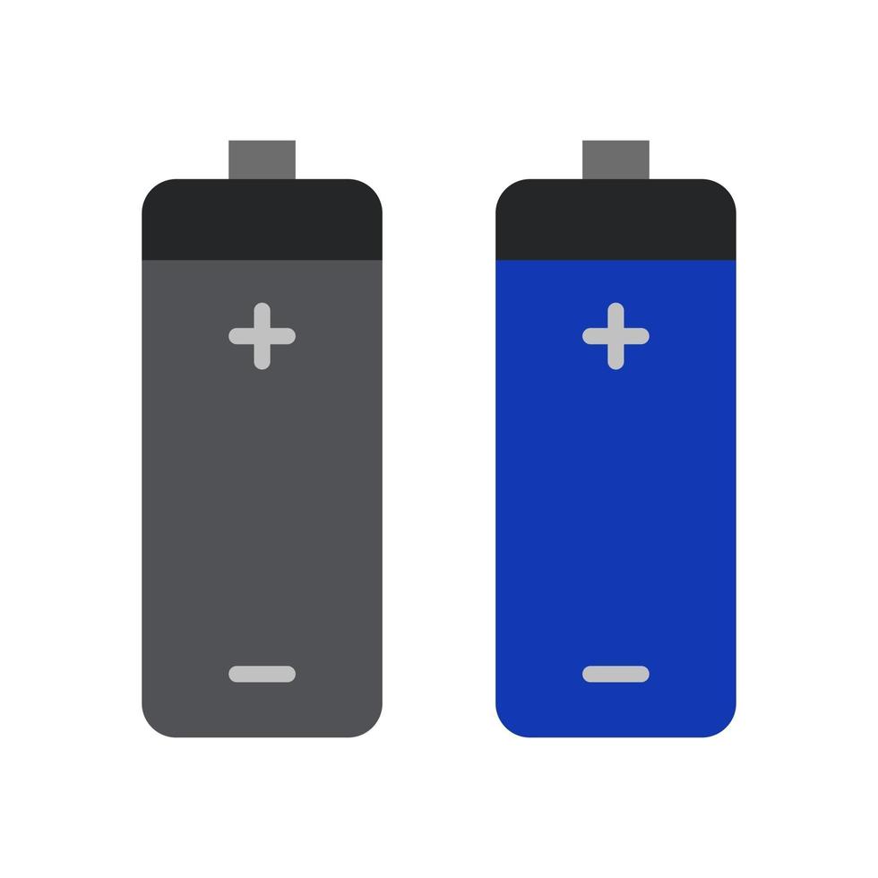 Battery Illustrated On White Background vector