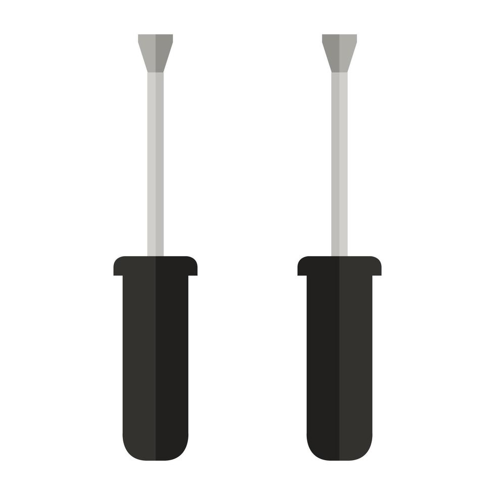 Screwdriver Illustrated On White Background vector