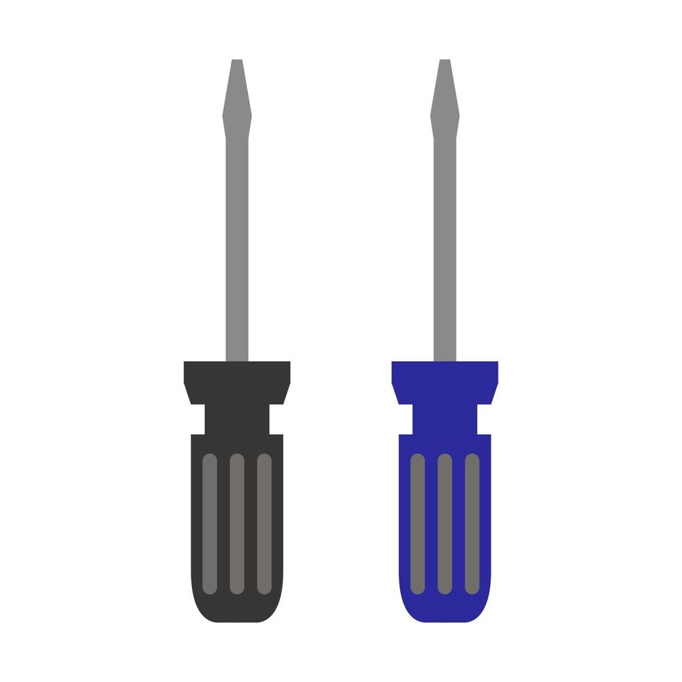 Screwdriver Illustrated On White Background vector