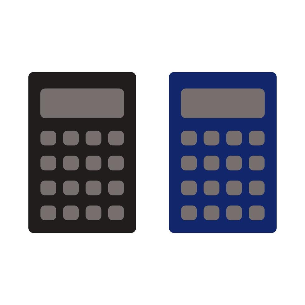 calculadora ilustrada sobre fondo blanco vector