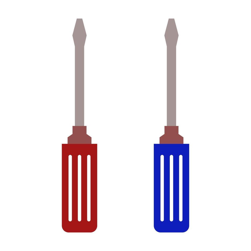 Screwdriver Illustrated On White Background vector