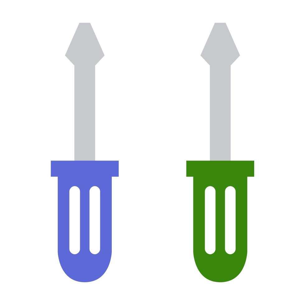 Screwdriver Illustrated On White Background vector