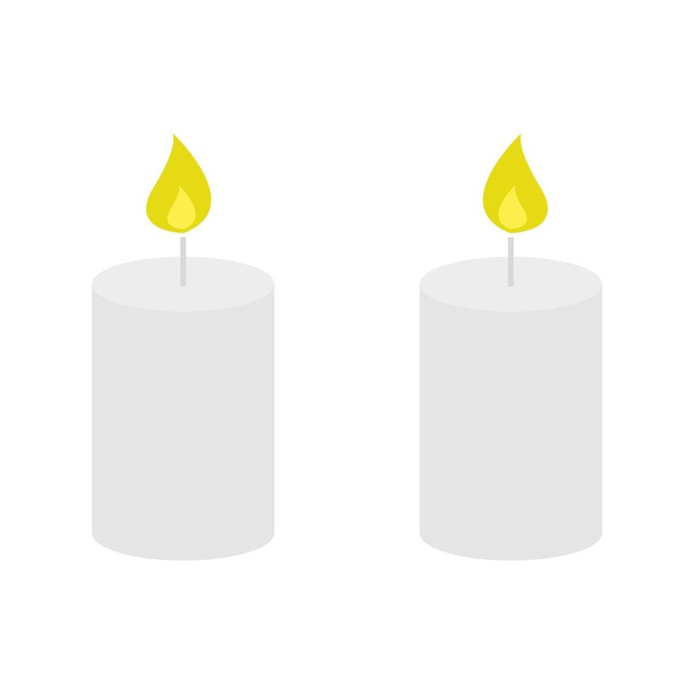 Illustrated Candle On White Background 3450680 Vector Art at Vecteezy