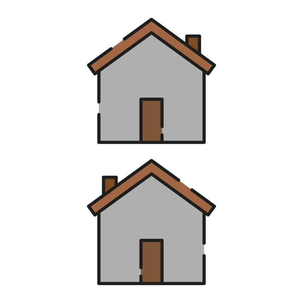 Illustrated House On White Background vector