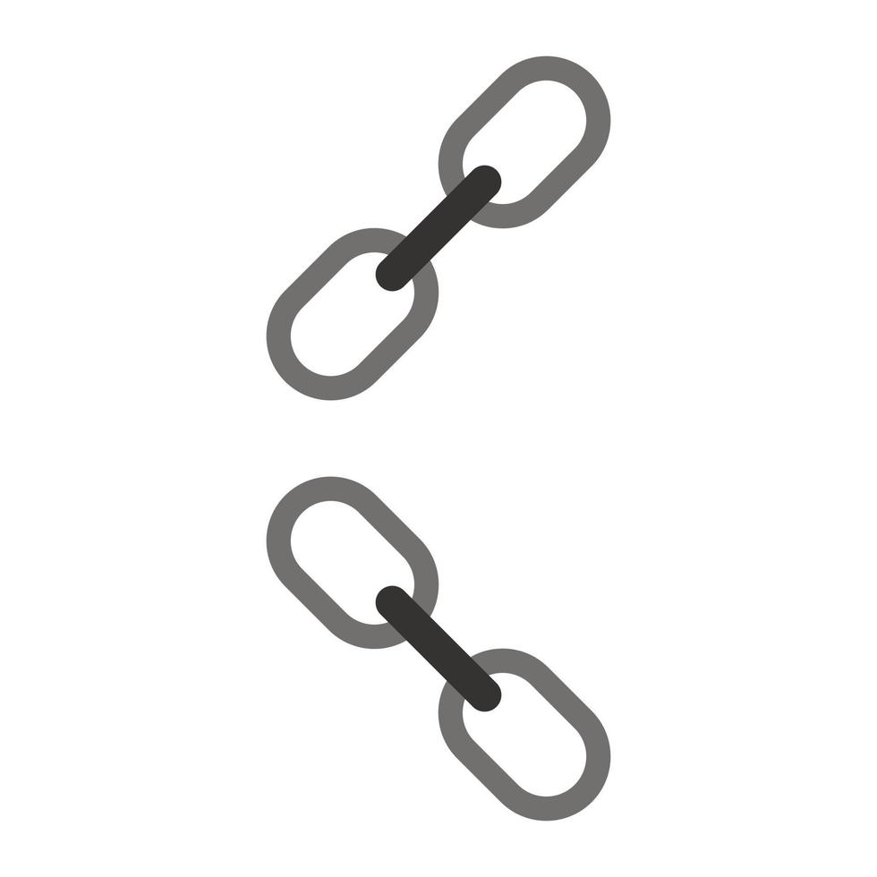 Chain Illustrated On White Background vector