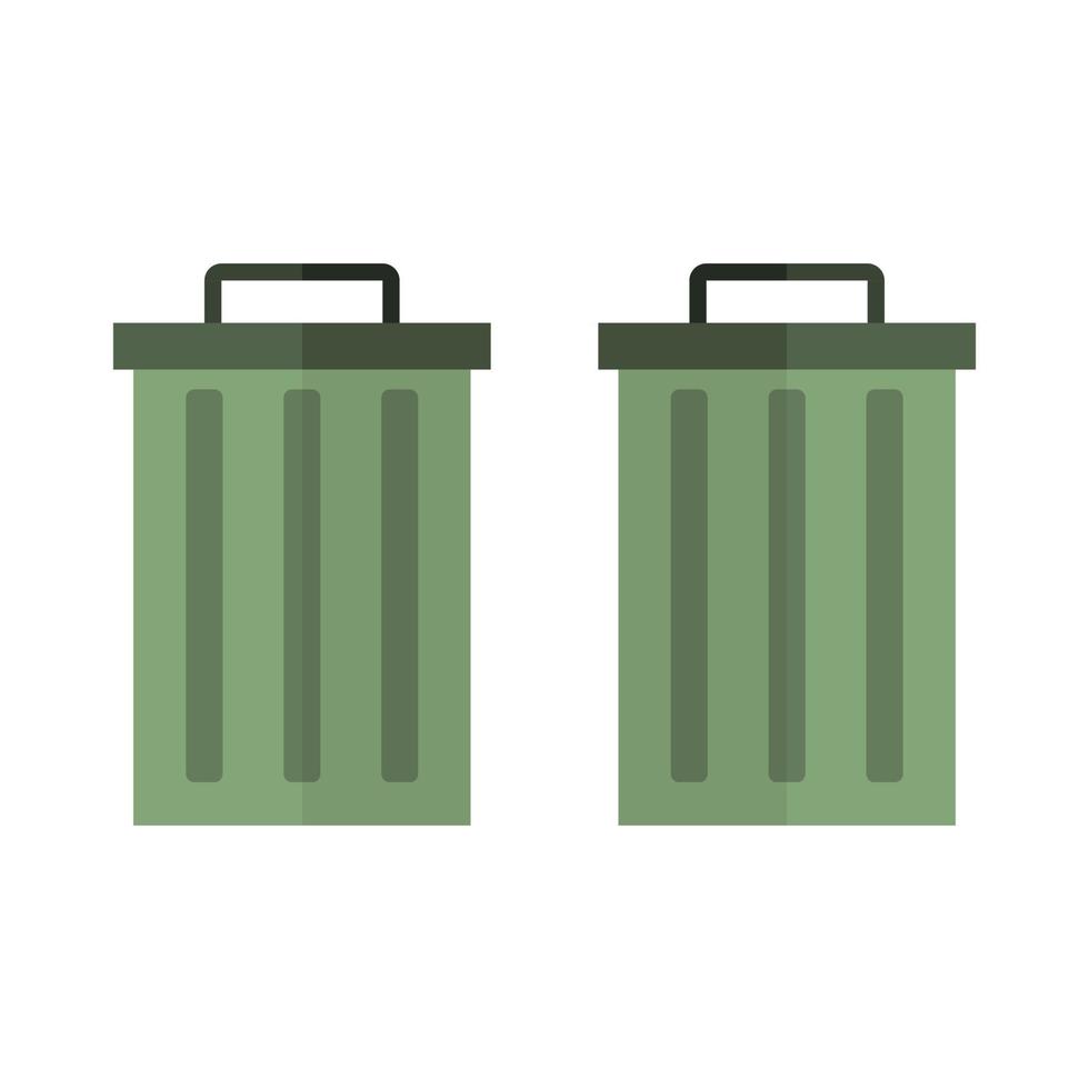 Garbage Trash Illustrated On White Background vector