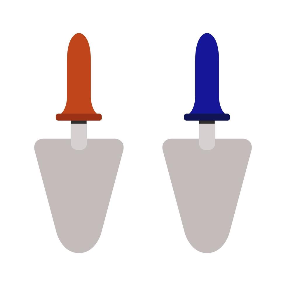 paleta ilustrada sobre fondo blanco vector