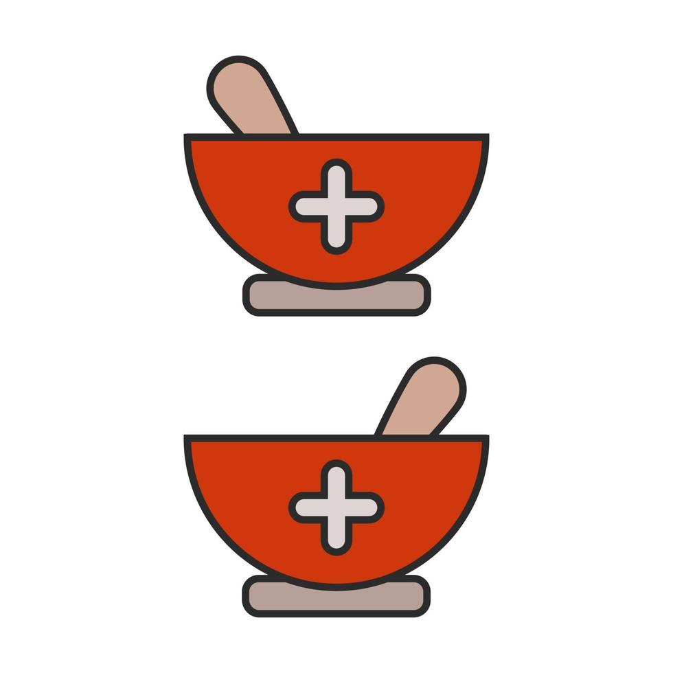 Bowl Illustrated On White Background vector