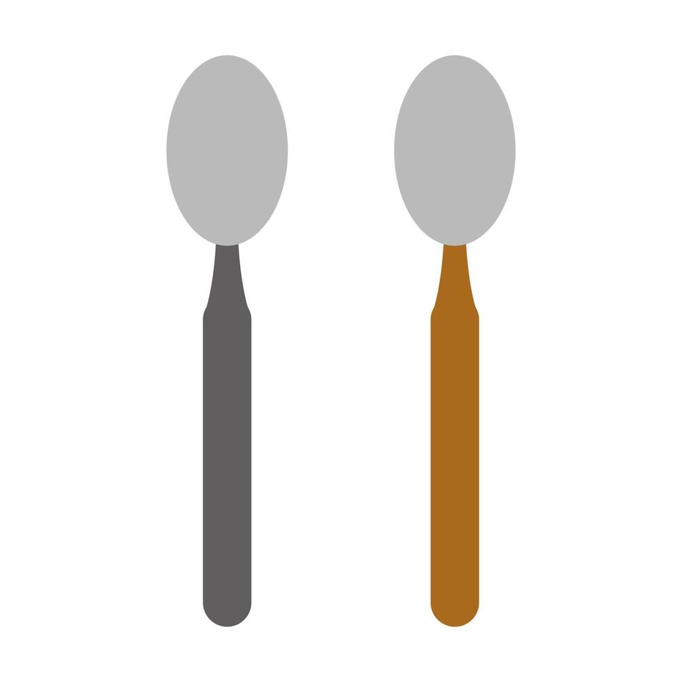 Spoon Illustrated On White Background vector