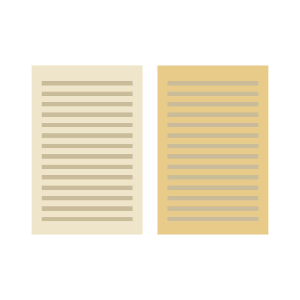 Illustrated Document On White Background vector