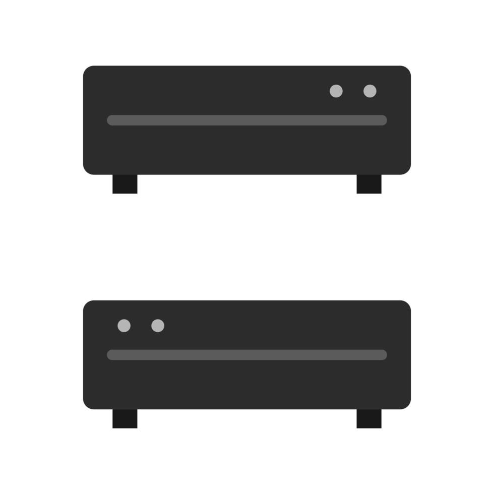 Dvd Player Illustrated On White Background vector