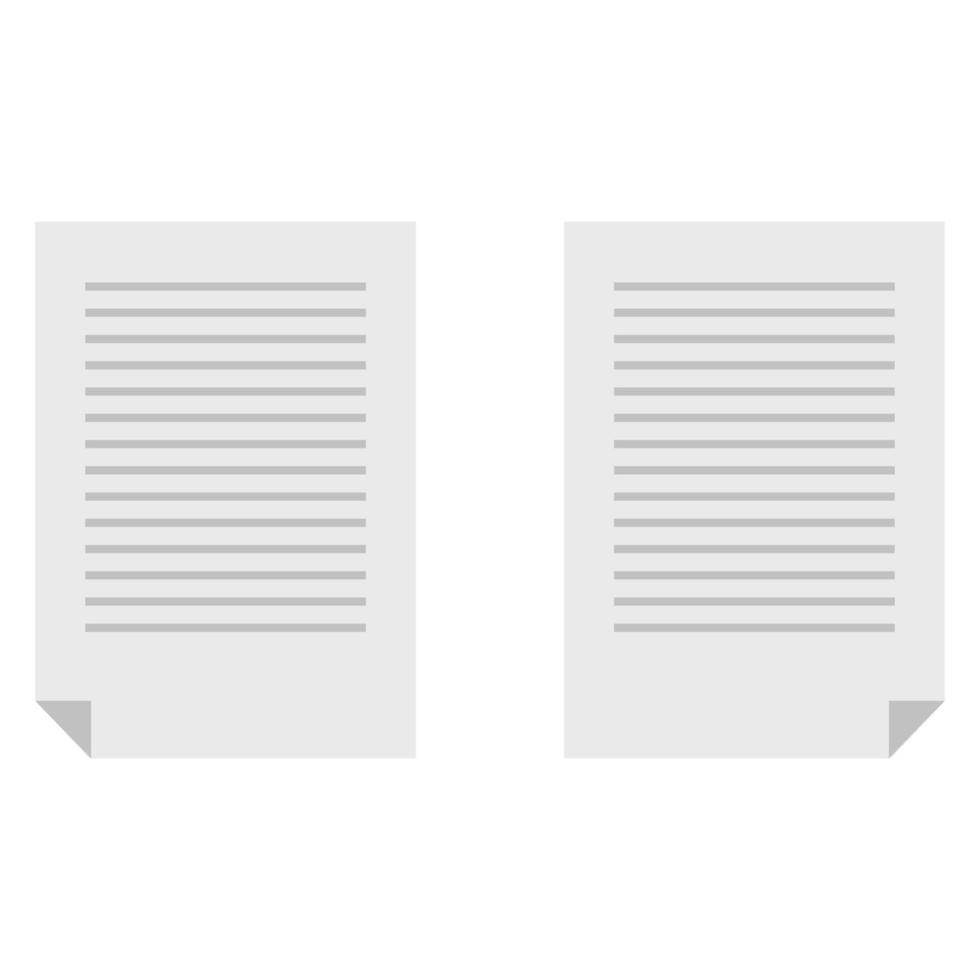 Illustrated Document On White Background vector