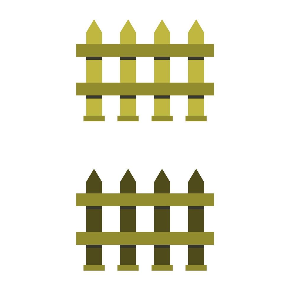 Fence Illustrated On White Background vector