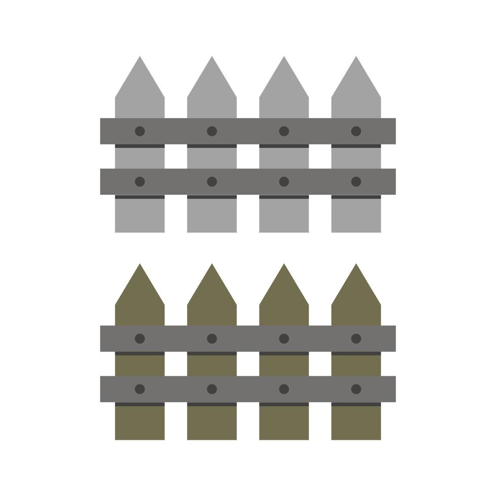 Fence Illustrated On White Background vector