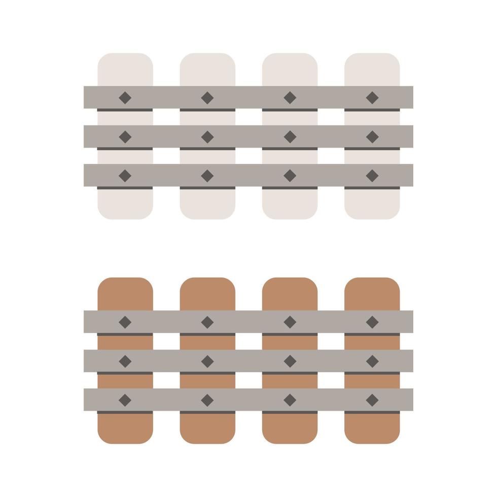 Fence Illustrated On White Background vector