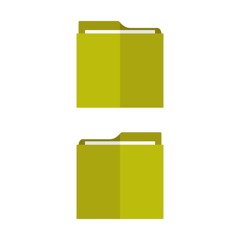Folder Illustrated On White Background vector