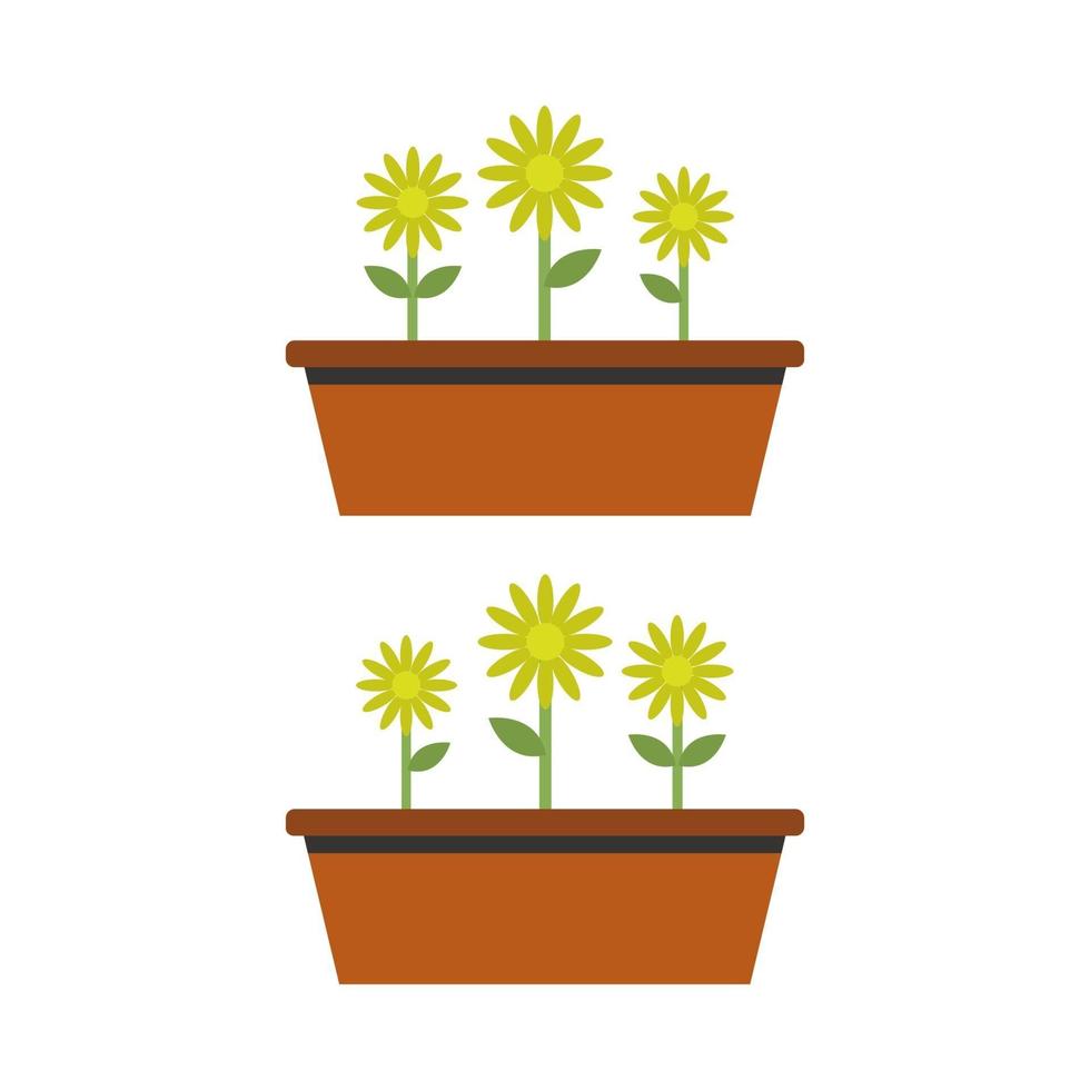 Flower Illustrated On White Background vector