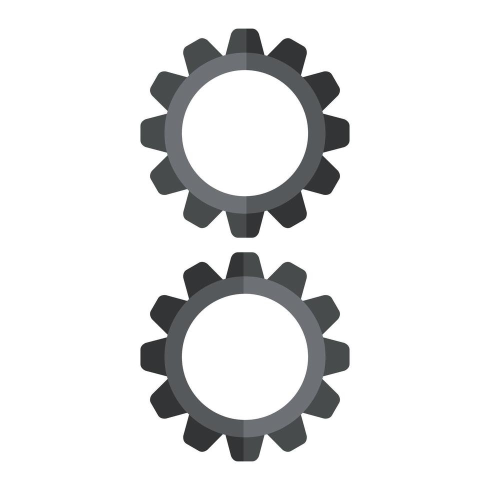 Gear Illustrated On White Background vector