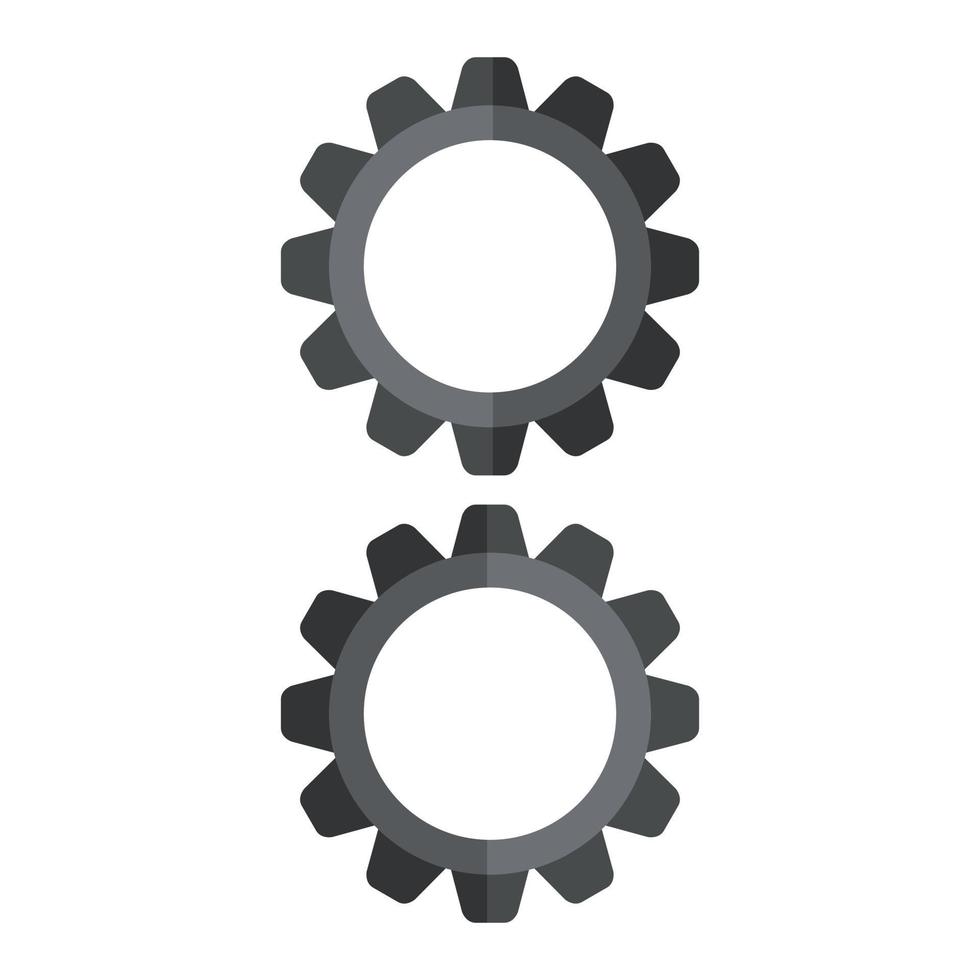 Gear Illustrated On White Background vector