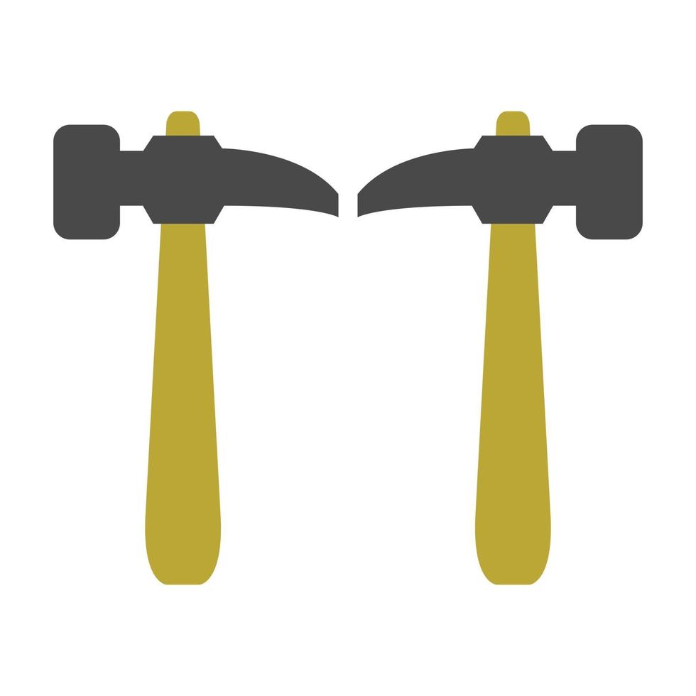 Hammer Illustrated On White Background vector