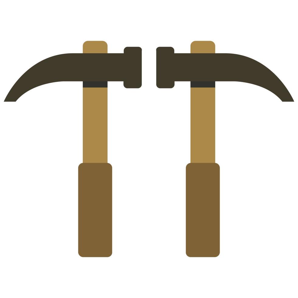 Hammer Illustrated On White Background vector