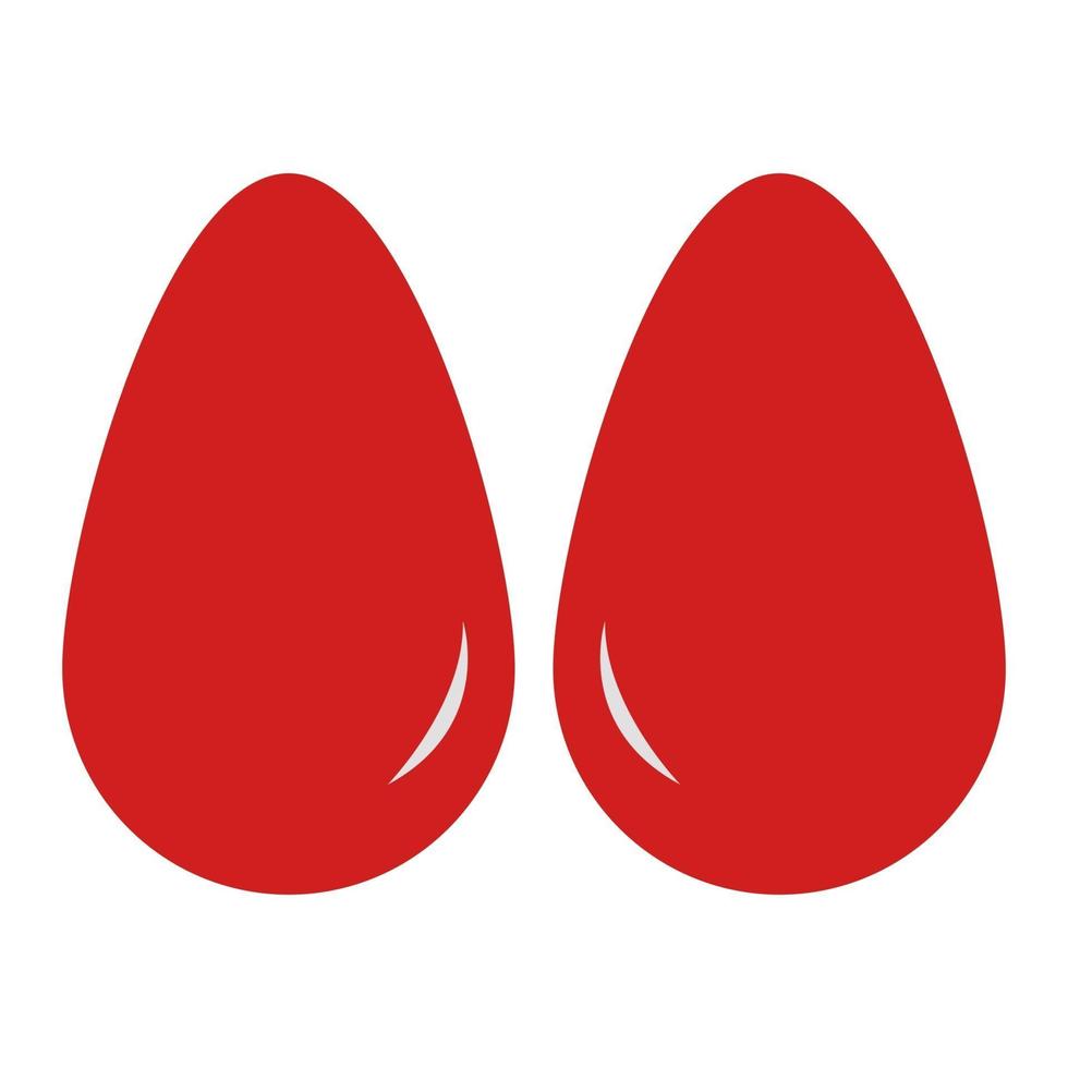 Blood Drop Illustrated On White Background vector