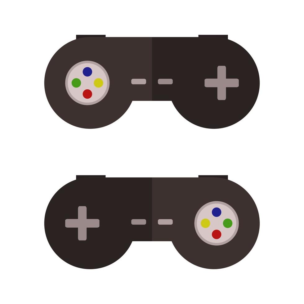 Game Pad Illustrated On White Background vector