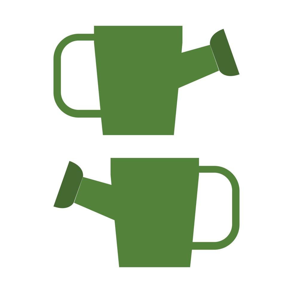 Watering Can Illustrated On White Background vector