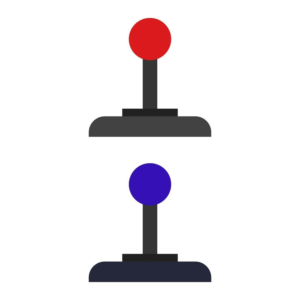 joystick ilustrado sobre fondo blanco vector