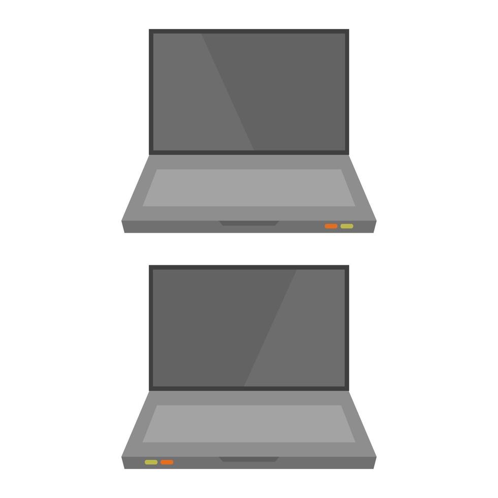 portátil ilustrado sobre fondo blanco vector
