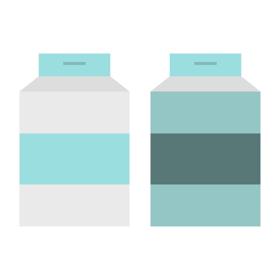 Milk Bottle Illustrated On White Background vector