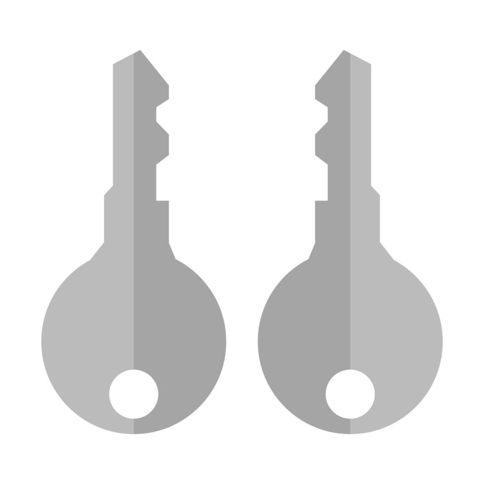 Key Illustrated On White Background vector