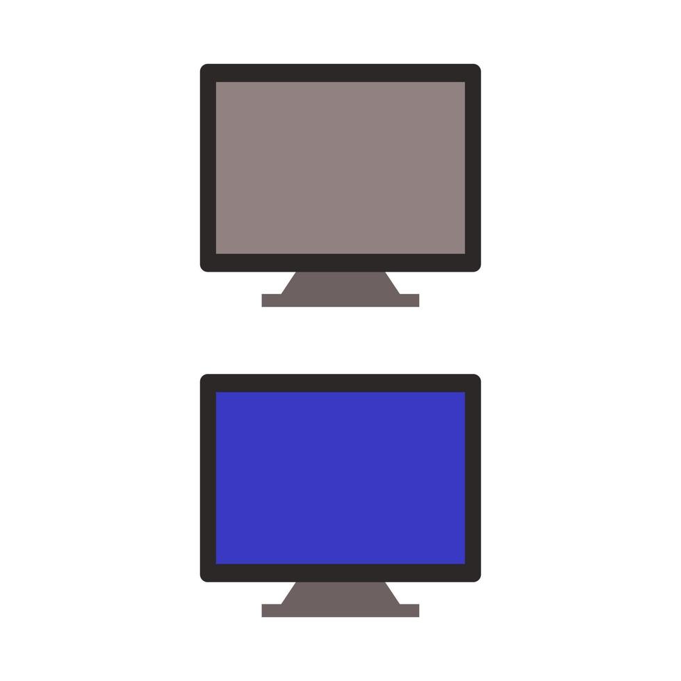 Computer Illustrated On White Background vector