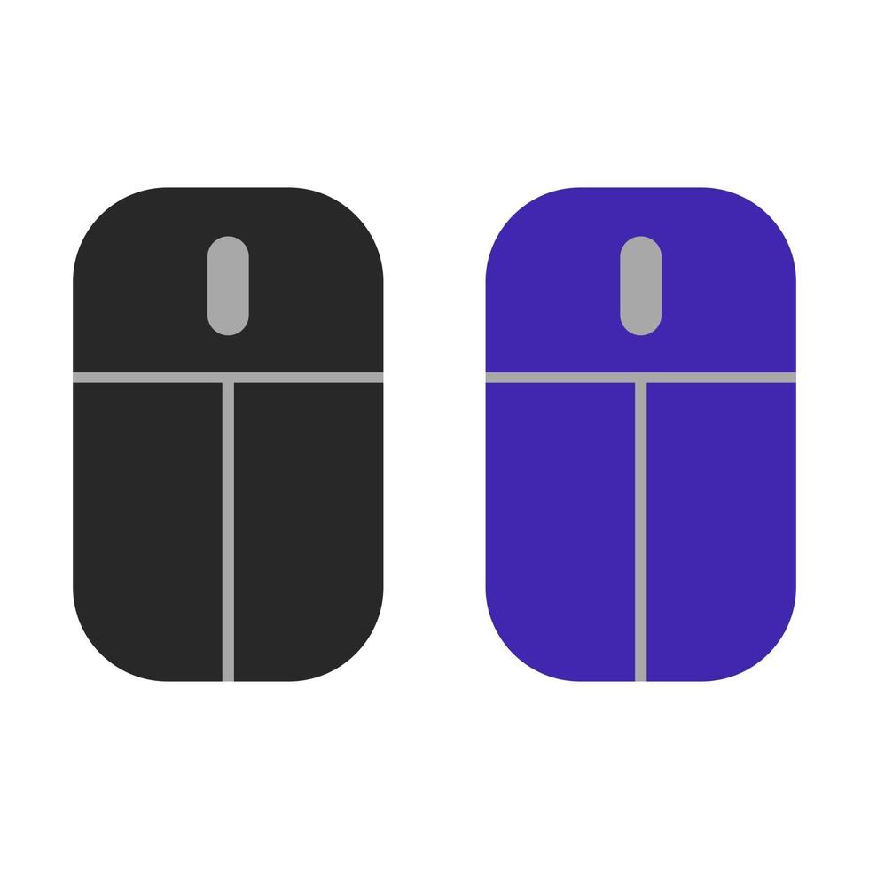 Mouse Illustrated On White Background vector