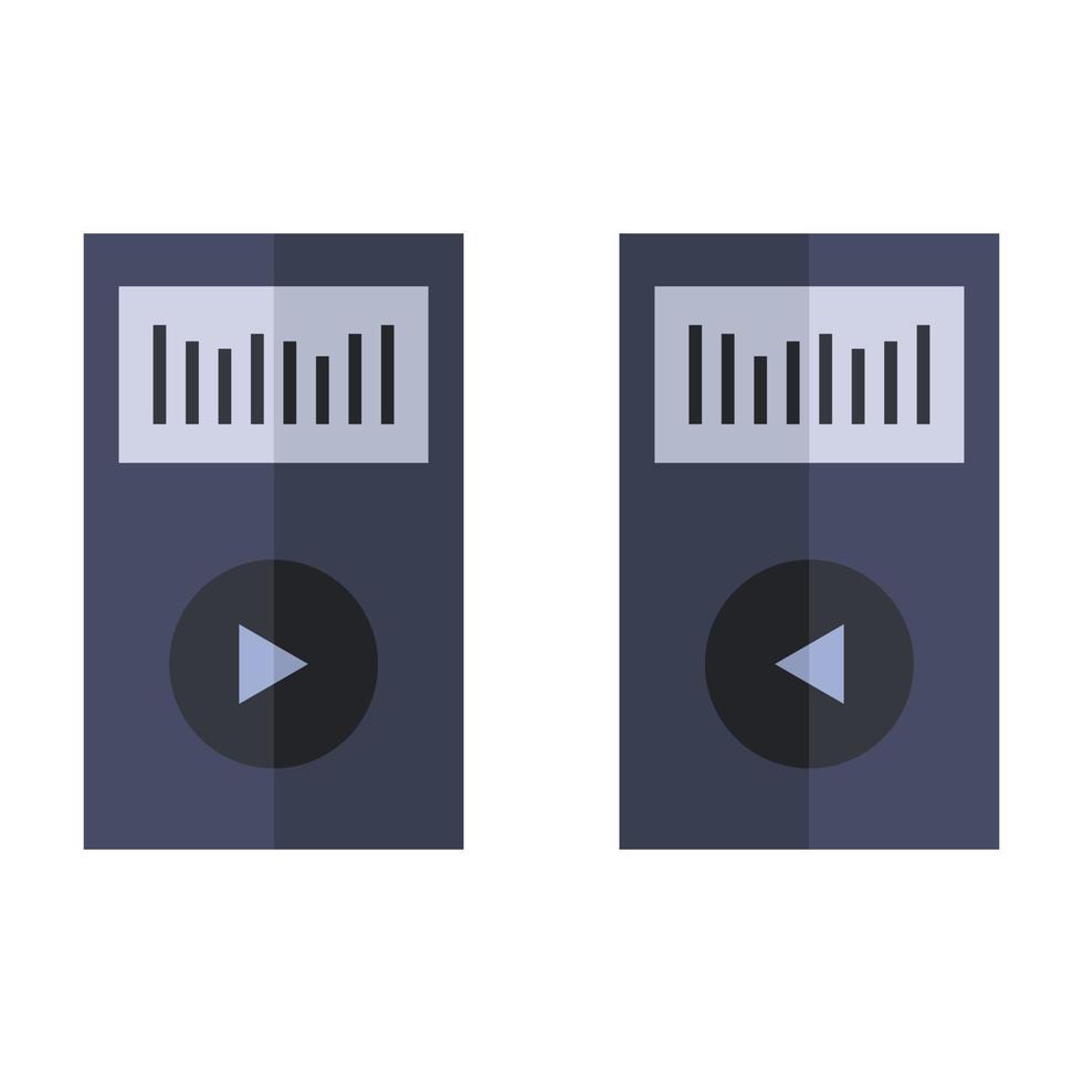 Mp3 Player Illustrated On White Background vector