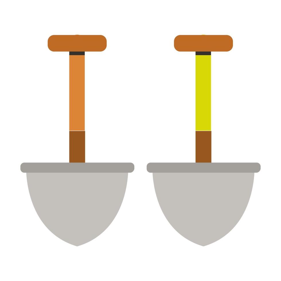 Shovel Illustrated On White Background vector