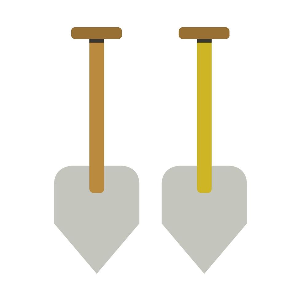 Shovel Illustrated On White Background vector