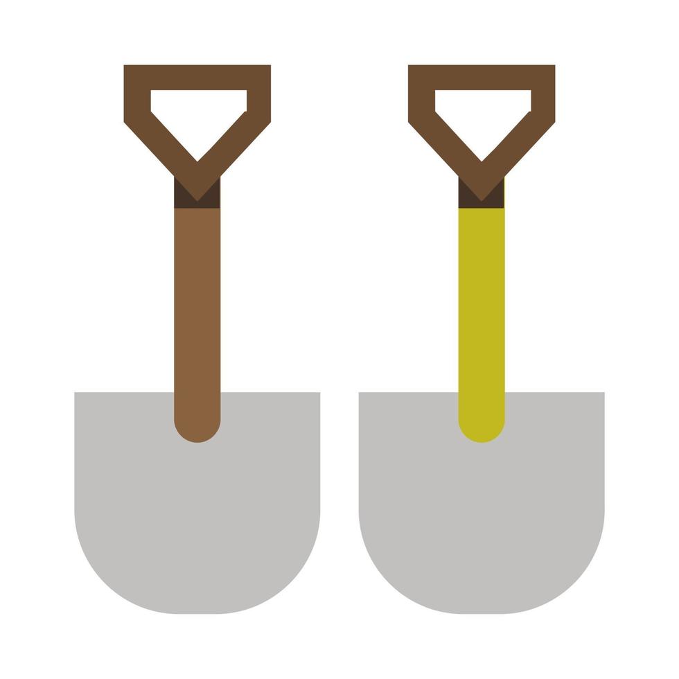 Shovel Illustrated On White Background vector