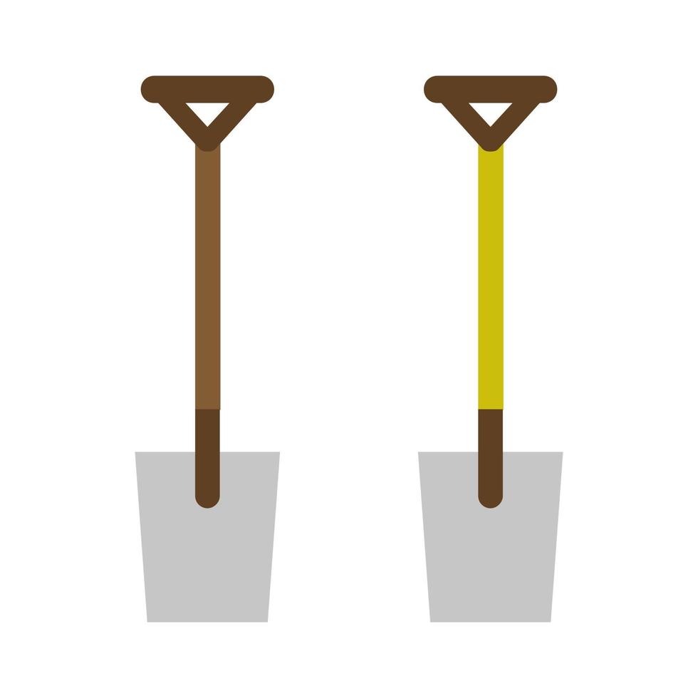 Shovel Illustrated On White Background vector