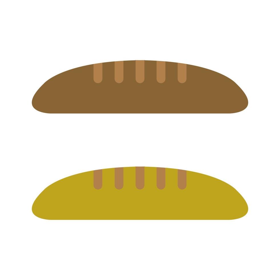 Bread Illustrated On White Background vector