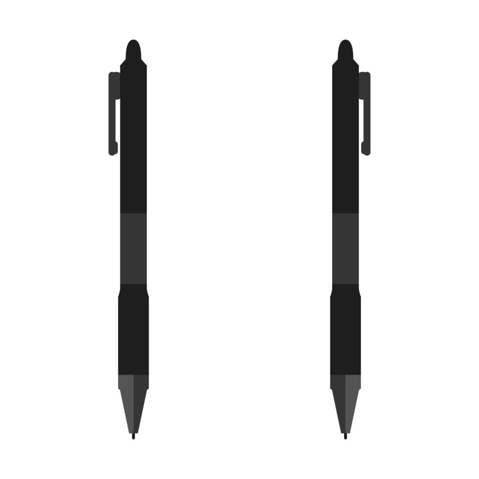 Illustrated Pen On White Background vector