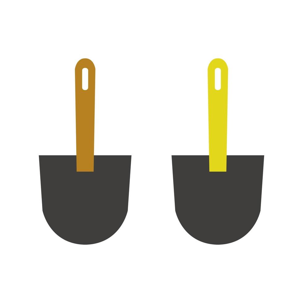 Shovel Illustrated On White Background vector