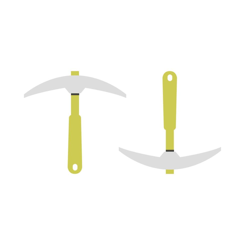 Pickaxe Illustrated On White Background vector