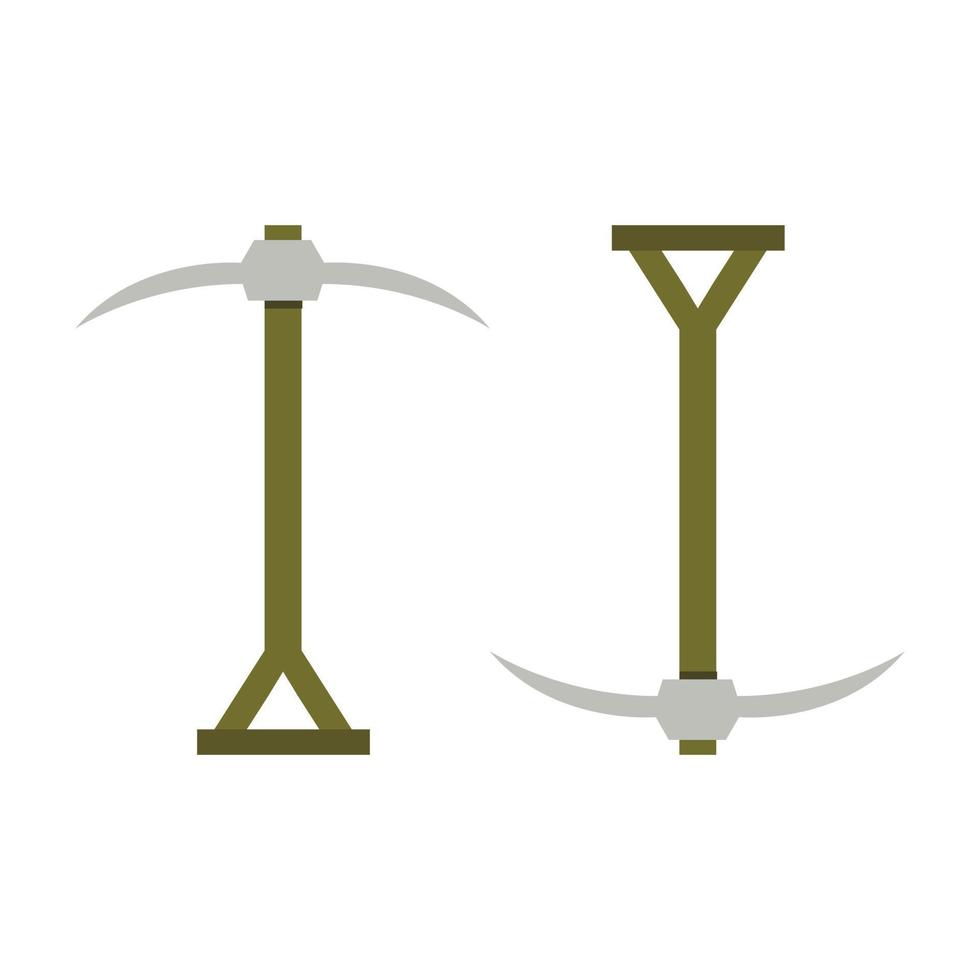 Pickaxe Illustrated On White Background vector
