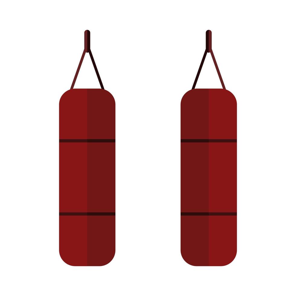 Punch Bag Illustrated On White Background vector