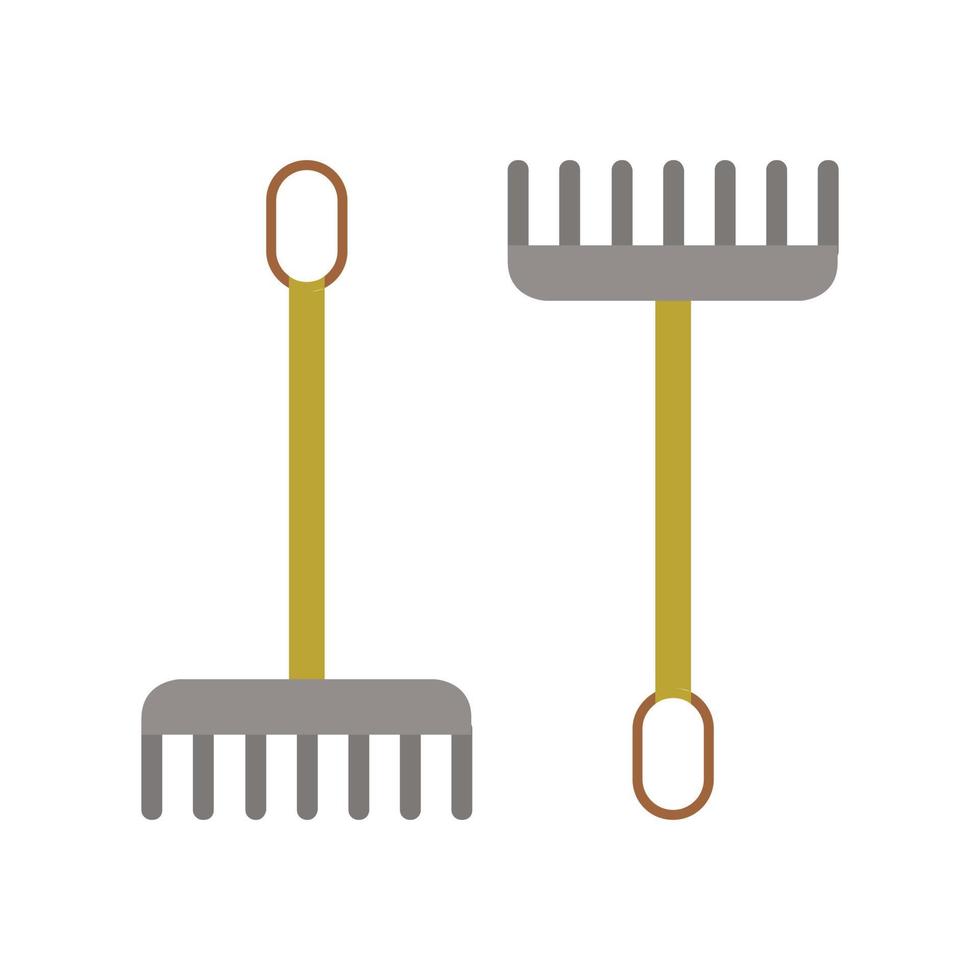 Rake Illustrated On White Background vector