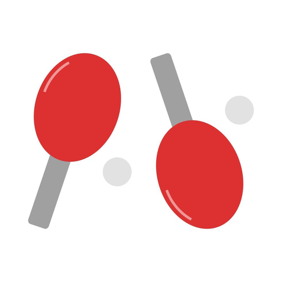 ping pong ilustrado sobre fondo blanco vector