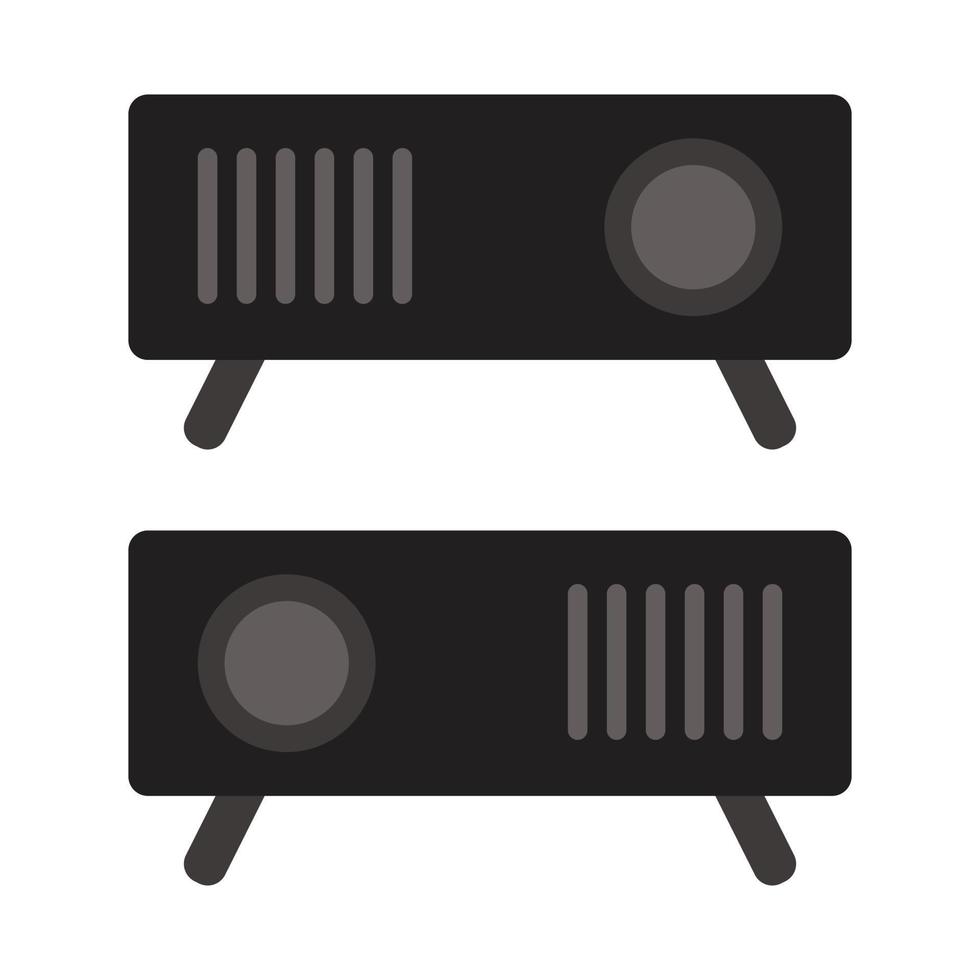 Projector Illustrated On White Background vector
