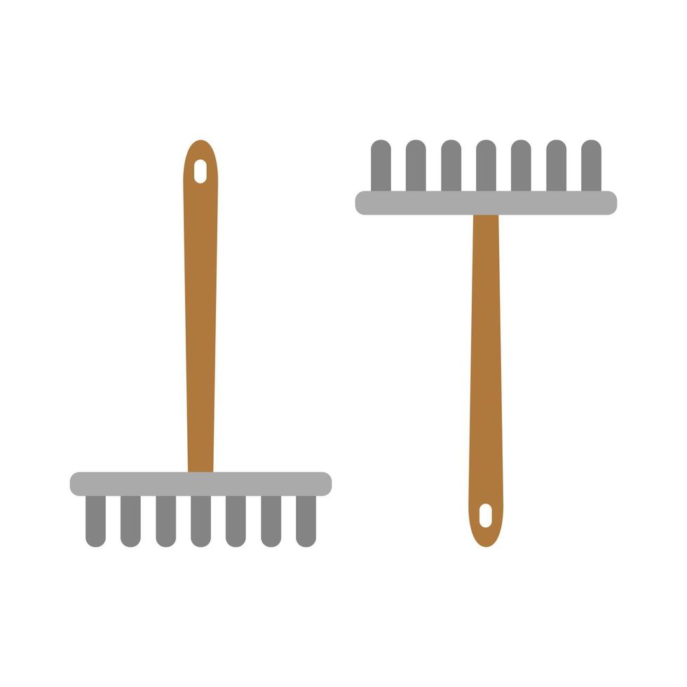 Rake Illustrated On White Background vector